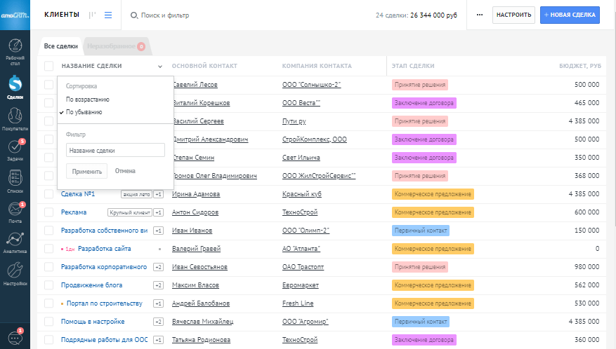 Амо тарифы. Карточка сделки в АМО СРМ. Таблица запросов из CRM. Название сделки в АМО. Фильтр по дням в АМО СРМ В сделках.